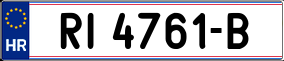 Trailer License Plate